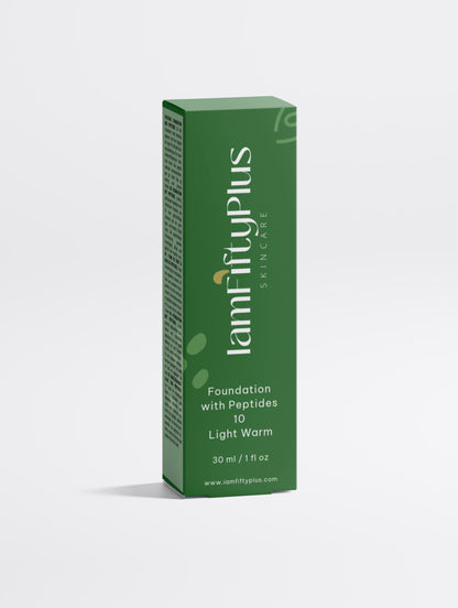 Foundation with Peptides, 10 Light Warm