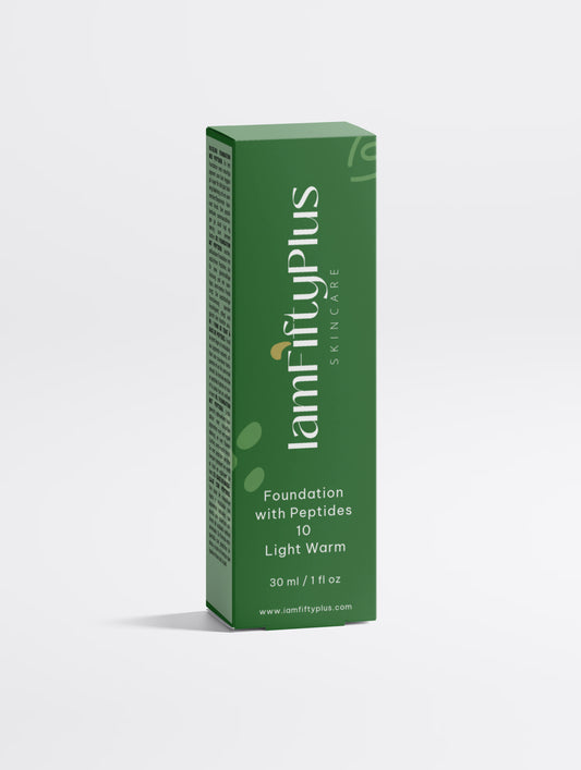 Foundation with Peptides, 10 Light Warm